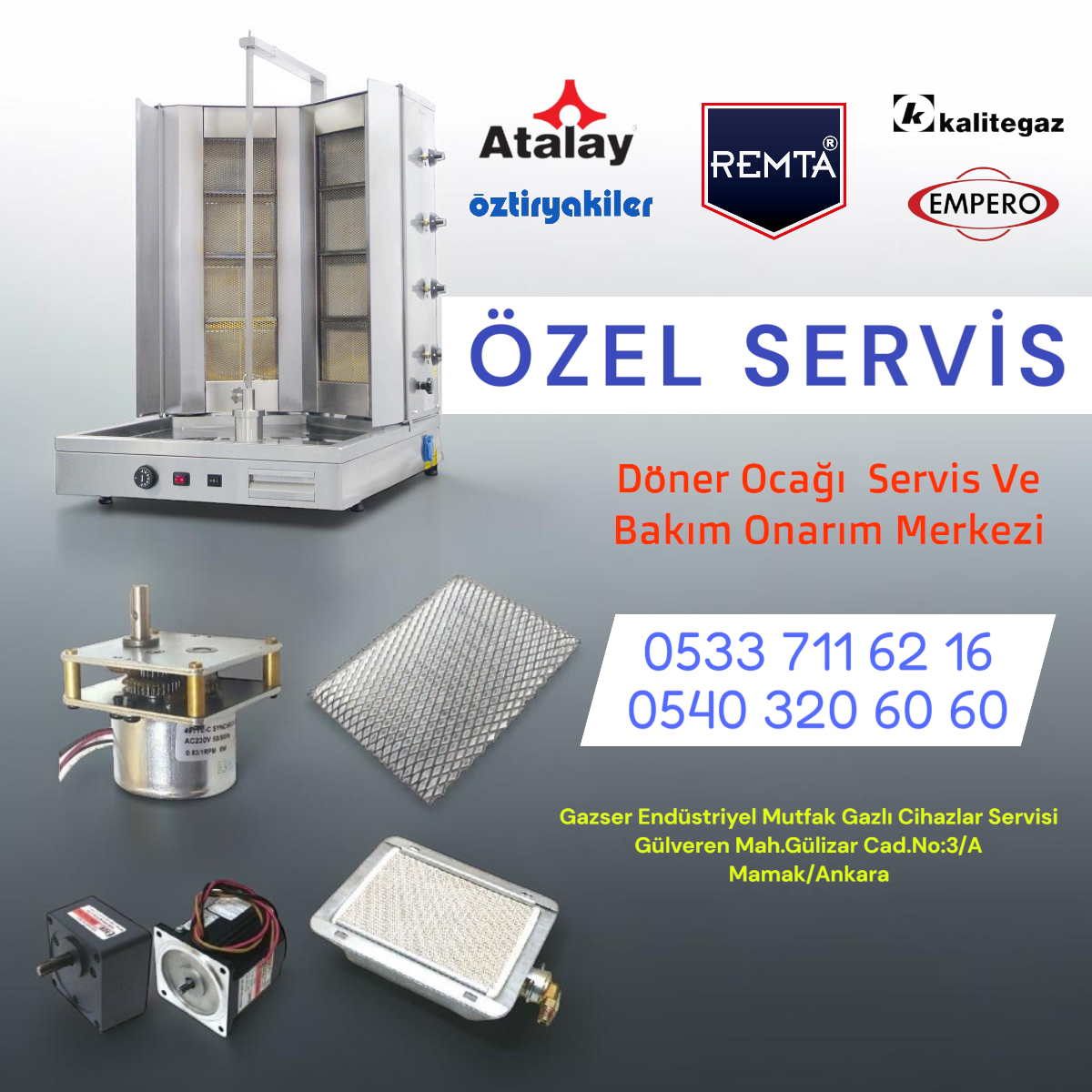 Atalay Döner Ocağı Servisi Ankara