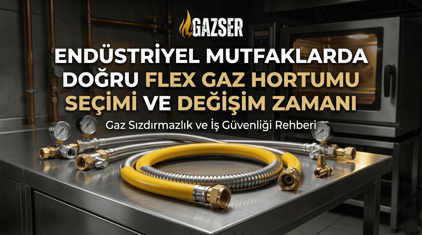 Endüstriyel Mutfaklarda Doğru Flex Gaz Hortumu Seçimi ve Değişim Zamanı