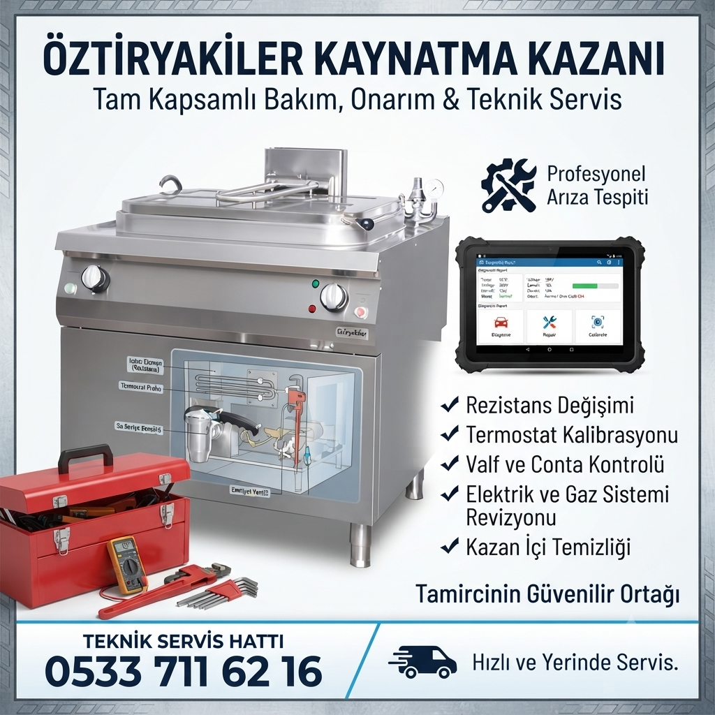 Öztiryakiler Kaynatma Kazanı Bakim Onarimi Teknik Servis Hizmetleri