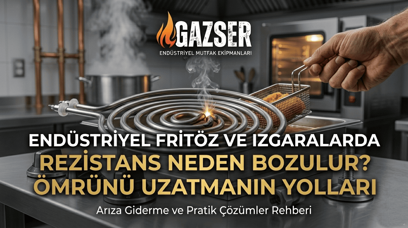 Endüstriyel Fritöz ve Izgaralarda Rezistans Neden Bozulur? Ömrünü Uzatmanın Yolları