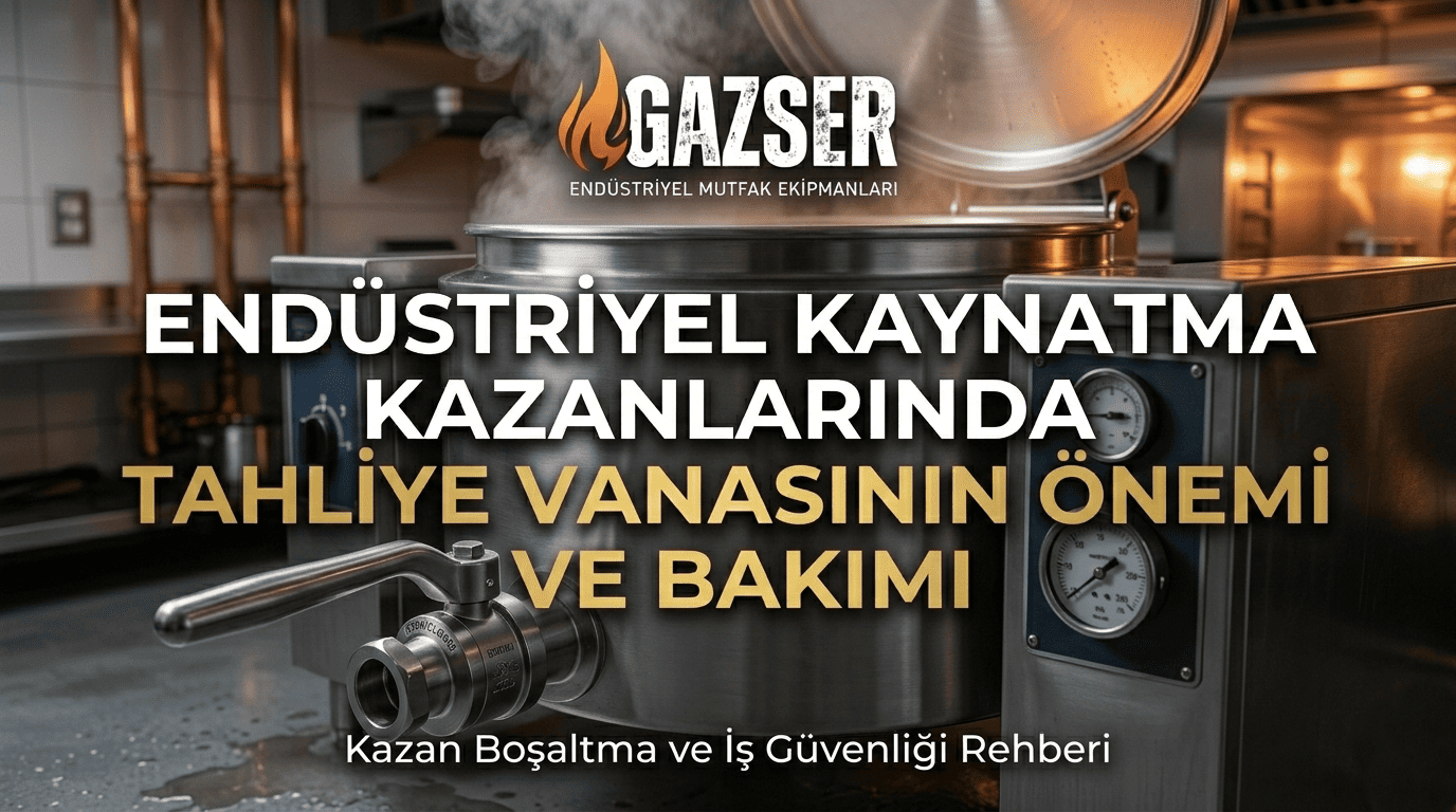 Endüstriyel Kaynatma Kazanlarında Tahliye Vanasının Önemi ve Bakımı