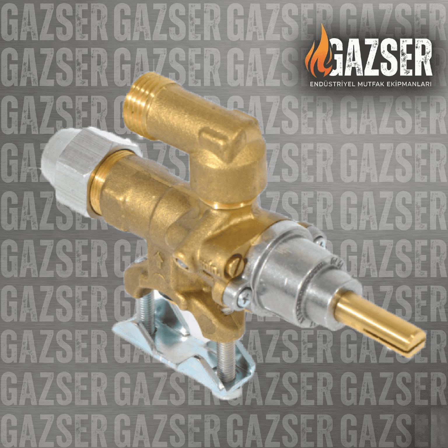 LVA 19.80 Emniyet Ventilli Pilotsuz Gaz Musluğu 1/2" - Dirsekli